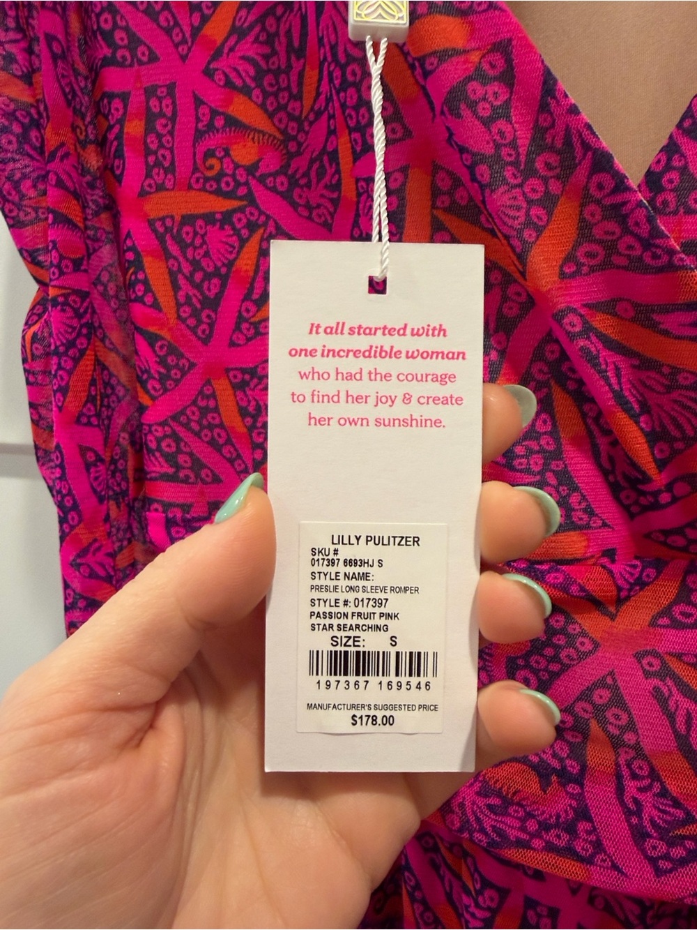 Lilly Pulitzer Pink & Orange Starfish-Print Mini Dress - Picture 4 of 4